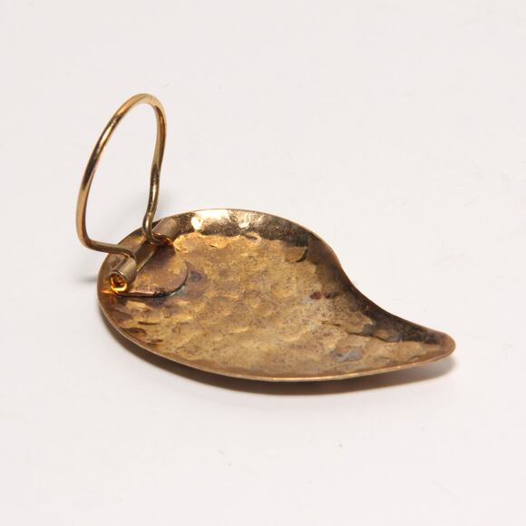 Vintage Goldtone Teardrop Scarf Clip - Picture 3 of 3